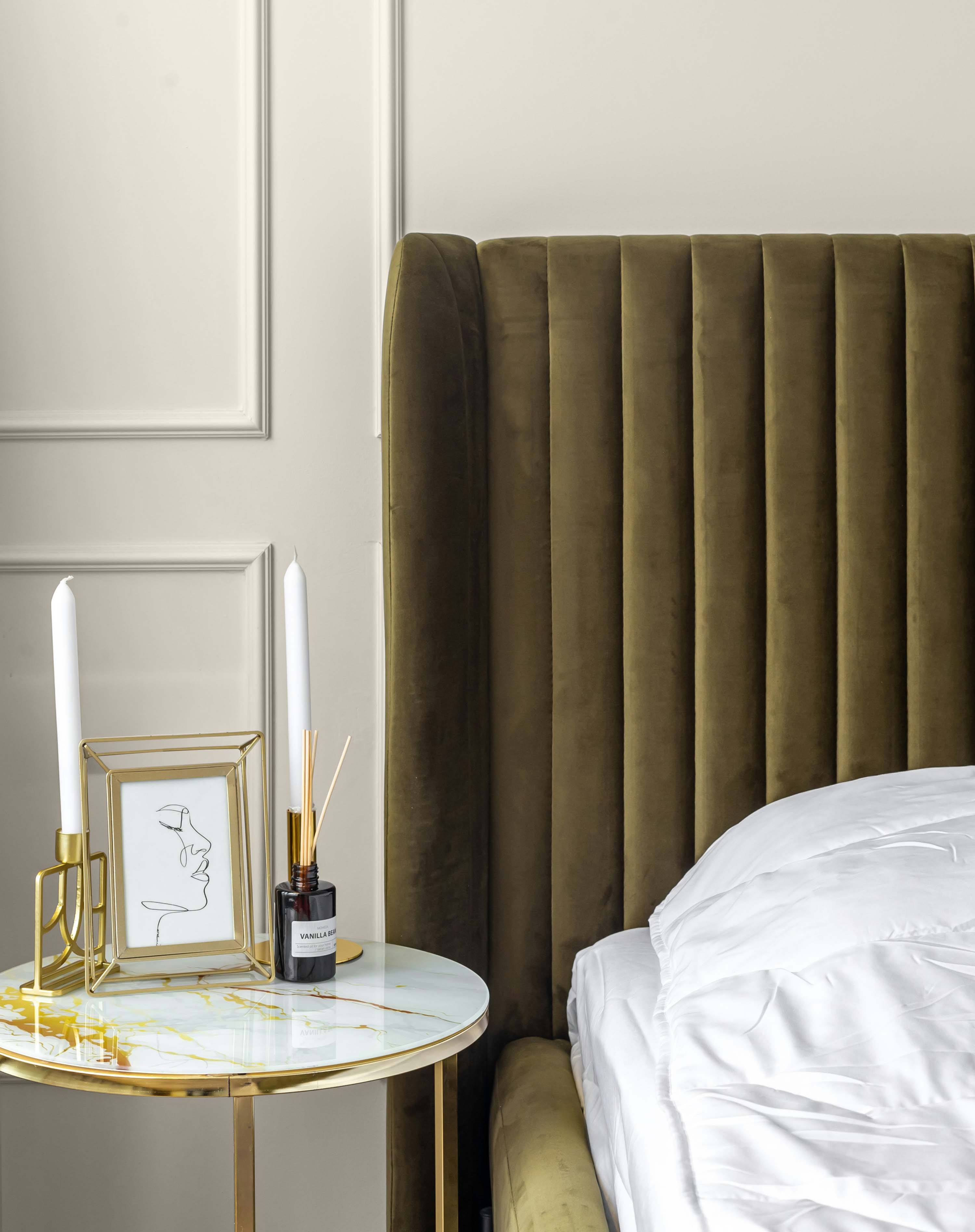 bedroom in antique lace